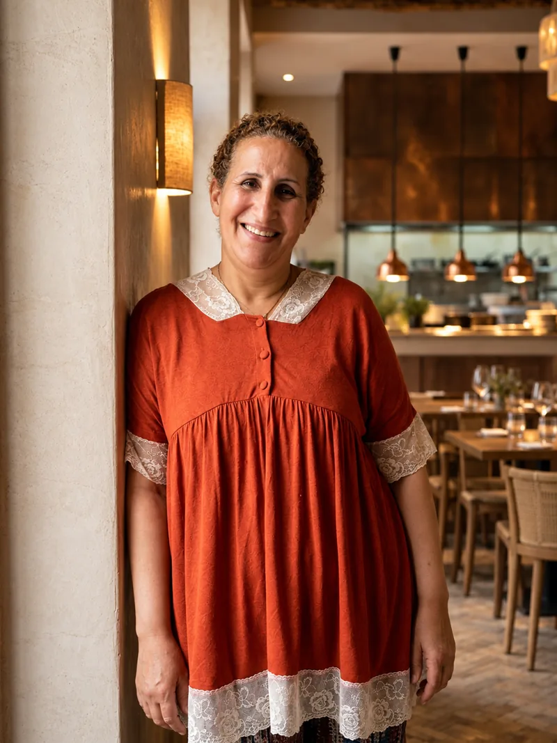 Khadija, host and cook at the Dar Maureen riad in Marrakech